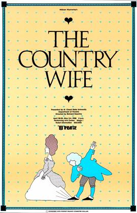 The Country Wife theatre production poster, St. Cloud State University