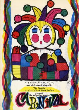 Carnival theatre production poster, St. Cloud State University