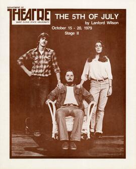 The 5th of July theatre production poster, St. Cloud State University