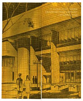 Centennial Hall (1971) ground breaking program, St. Cloud State University