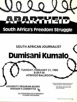 Dumisani Kumalo event poster, St. Cloud State University