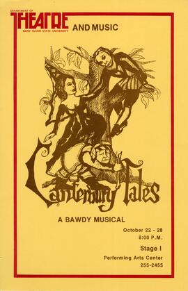 Canterbury Tales theatre production poster, St. Cloud State University