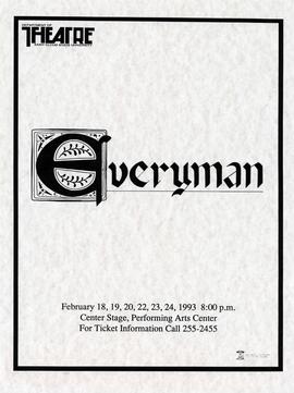 Everyman theatre production poster, St. Cloud State University