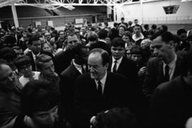 US vice president Hubert Humphrey visits St. Cloud State University