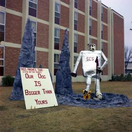 Homecoming outdoor display, St. Cloud State University