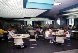 People dine at Garvey Commons (1963), St. Cloud State University