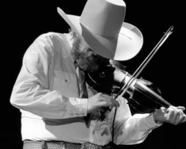 Charlie Daniels plays the fiddle at Halenbeck Hall (1965), St. Cloud State University