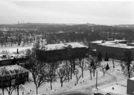 Whitney House (1956), Kiehle (1952), and Lawrence Hall (1905), St. Cloud State University