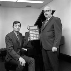 D. Ernest, R. Meinz with the Alice Meinz Award, St. Cloud State University