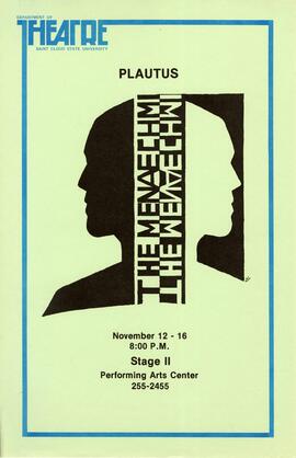 The Menaechmi theatre production poster, St. Cloud State University
