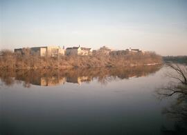 St. Cloud State campus across the Mississippi river