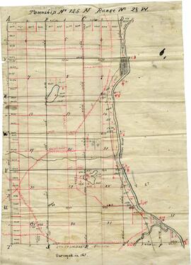 LeSauk Township map, Stearns County, Minnesota