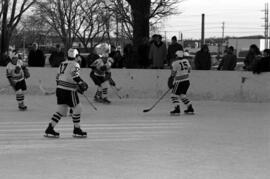 St. Cloud State University plays against Mankato State College in men's hockey