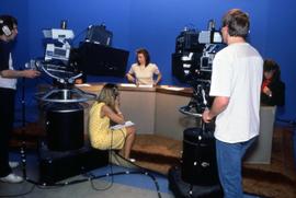 Students film a program at UTVS, St. Cloud State University