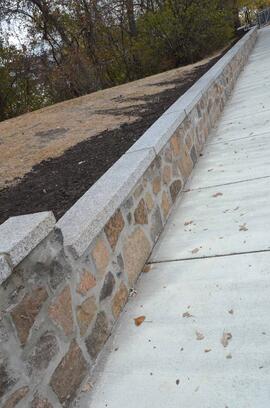 WPA wall restoration, St. Cloud State University