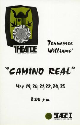 Camino Real theatre production poster, St. Cloud State University