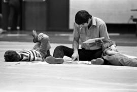 Student at registration at Halenbeck Hall (1965), St. Cloud State University