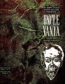 Uncle Vanya theatre production poster, St. Cloud State University