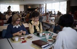 People dine at Garvey Commons (1963), St. Cloud State University