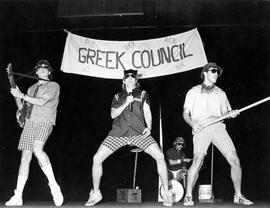 The Fools participate in an airband competition, St. Cloud State University, Dan Thomson, Joe Reger, Doug McCarthy, Craig Kaddatz, Lonnie Anderson, St. Cloud State University