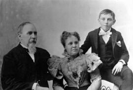 George Kleeberger with family, presumably wife Mary and son Frank, St. Cloud State University