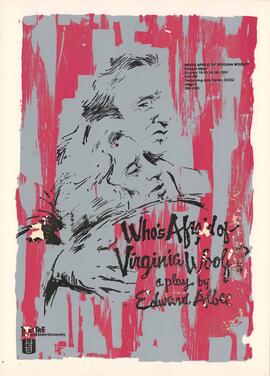 Who's Afraid of Virginia Wolf?, theater production poster, St. Cloud State University
