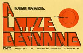A Little Beginning theatre production poster, St. Cloud State University