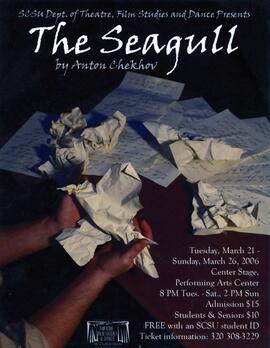 The Seagull theatre production poster, St. Cloud State University
