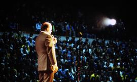 Bob Hope performs at Halenbeck Hall (1966), St. Cloud State University