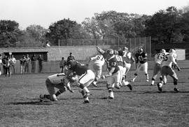 Football game, St. Cloud State University vs. Michigan Tech University