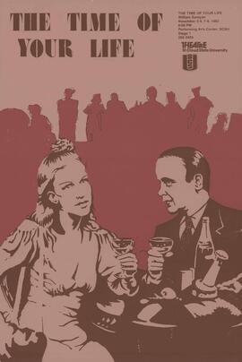 The Time of Your Life, theater production poster, St. Cloud State University, April 1983