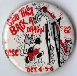 Homecoming button, St. Cloud State University