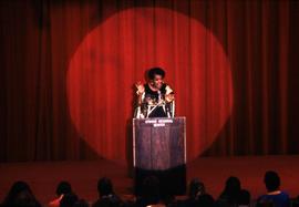 Author Maya Angelou speaks at the Atwood Memorial Center (1966) ballroom, St. Cloud State University