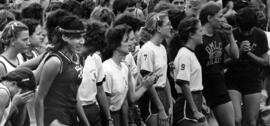 Women's cross country race is about to begin, St. Cloud State University