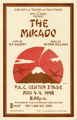 The Mikado theatre production poster, St. Cloud State University