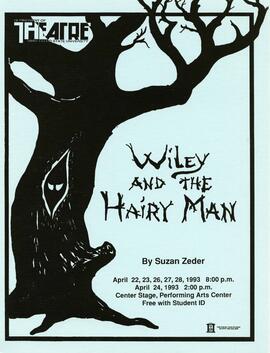 Wiley and the Hairy Man theatre production poster, St. Cloud State University
