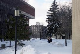 Centennial Hall (1971) and Sherburne Hall (1969), exterior, St. Cloud State University