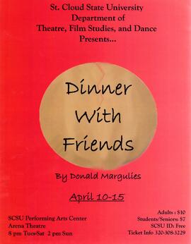 Dinner with Friends theatre production poster, St. Cloud State University