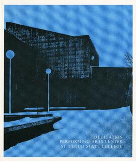 Performing Arts Center (1968) dedication program, St. Cloud State University