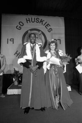 Homecoming king and queen Reggie Perkins and Jenny Kortuem, St. Cloud State University