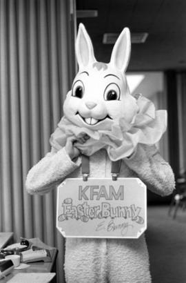 Easter Bunny visits Garvey Commons (1963), St. Cloud State University