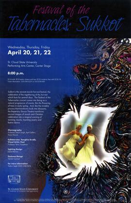 Festival of the Tabernacles Sukkot theatre production poster, St. Cloud State University
