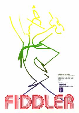 Fiddler on the Roof theatre production poster, St. Cloud State University