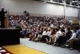 Phil Donahue speaks on campus, St. Cloud State University