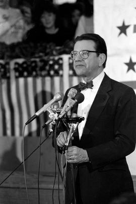 Politician Paul Simon speaks at Atwood Memorial Center (1966), St. Cloud State University