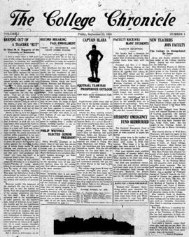 The Chronicle front page, St. Cloud State University