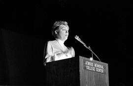 Transgender person Christine Jorgensen spoke at Atwood Memorial Center (1966), St. Cloud State University