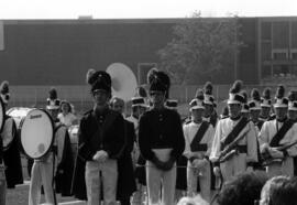 Marching band at the parade opening the new University Bridge, St. Cloud State University