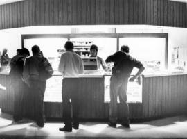 Atwood Memorial Center (1966) main information desk, St. Cloud State University