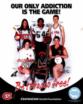 Athletic tobacco free poster, St. Cloud State University
